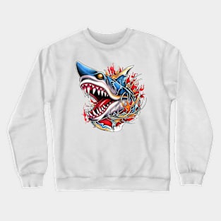 Shark Jaw Crewneck Sweatshirt